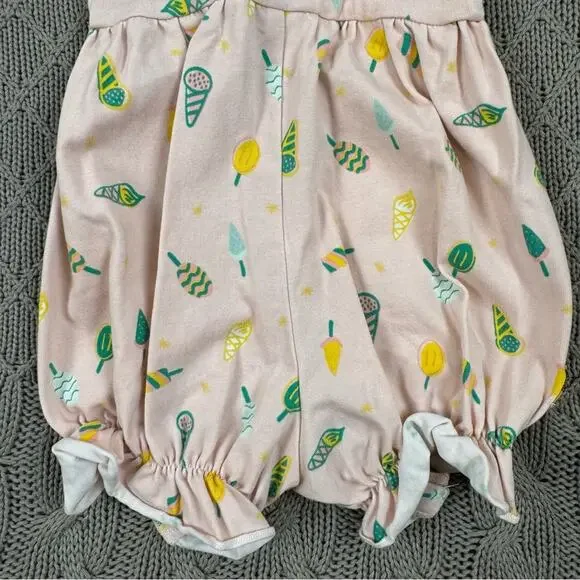 Wildflowers Day Dream Baby Romper Ice Cream and Sweet Treat Pattern ~ 3M - Picture 11 of 12